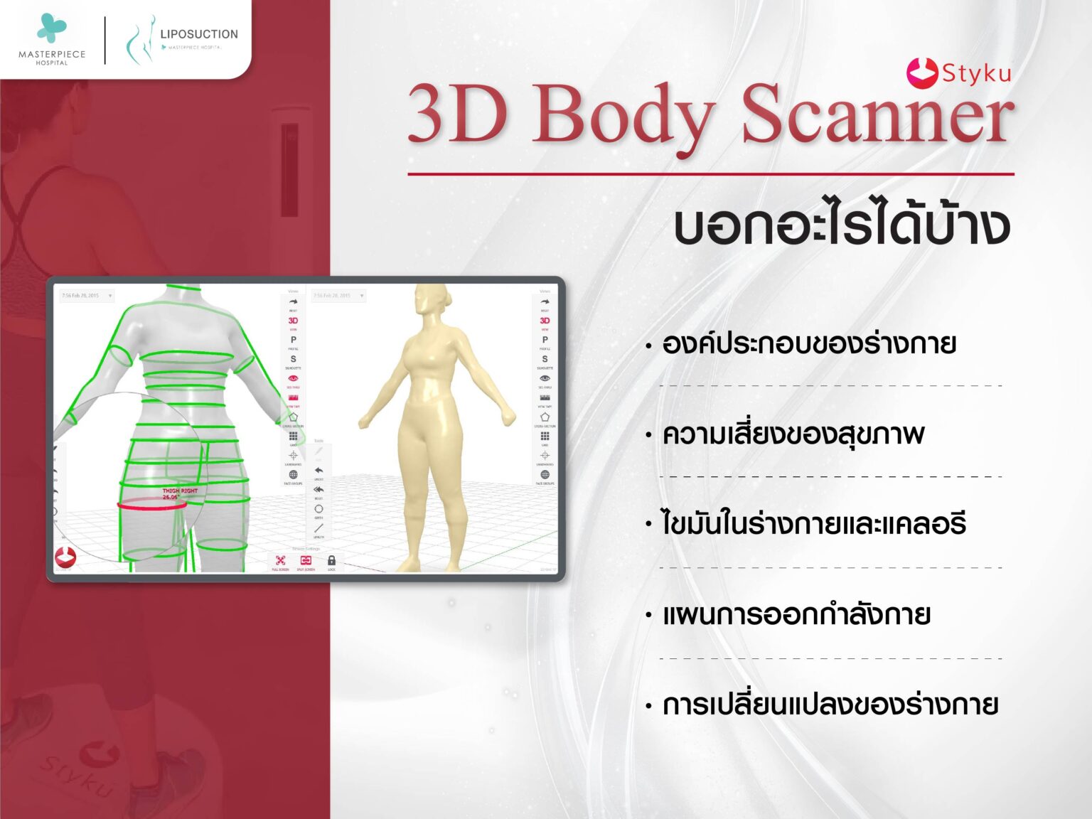 3D Body Scanner เทคโนโลยีวัดสัดส่วนร่างกายแบบใหม่ บอกอะไรได้บ้าง